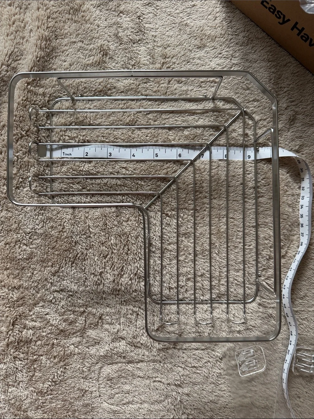 Chrome Shower Caddy Corner Shelf - Silver